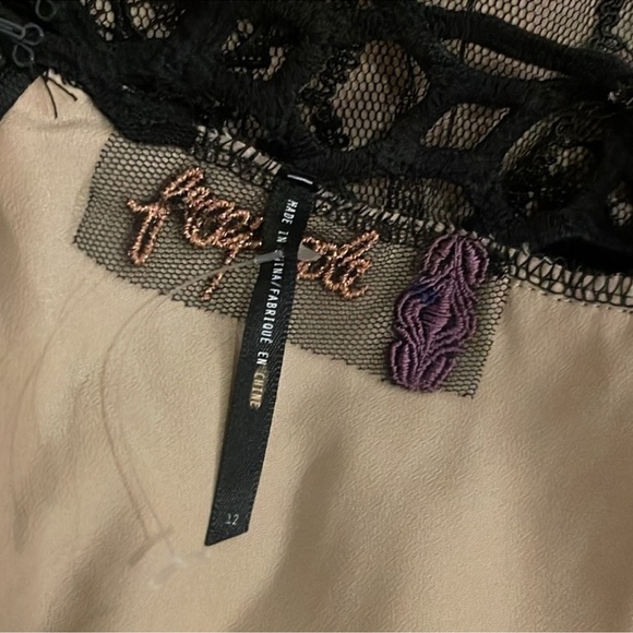 Free People Black Lace Open Back Mini Dress - Picture 6 of 6